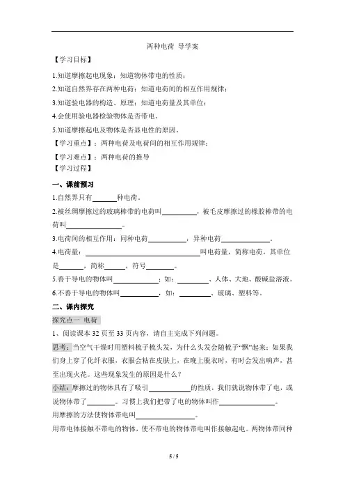 《两种电荷》导学案3
