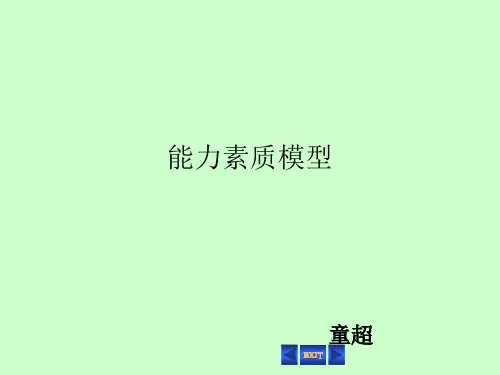 能力素质,胜任力模型