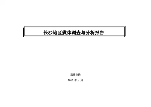 媒体调查报告正稿