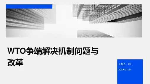 WTO争端解决机制问题与改革