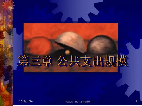 公共支出规模公共经济学-中国人民大学