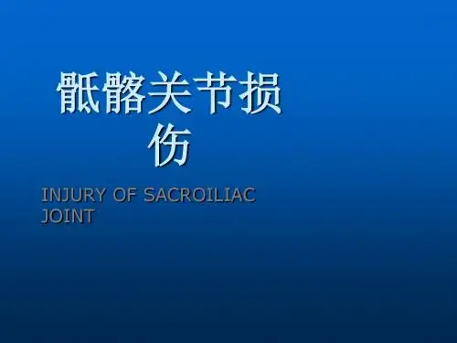 骶髂关节损伤ppt课件
