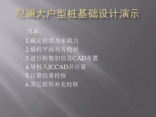 JCCAD桩基础演示