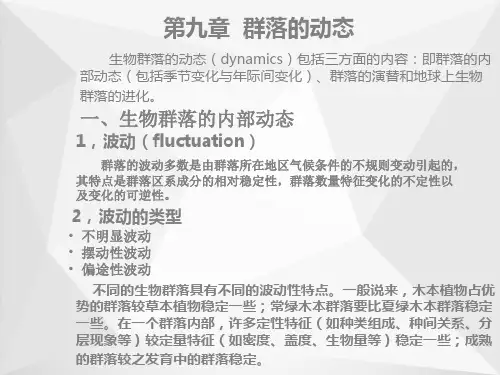 群落的动态ppt