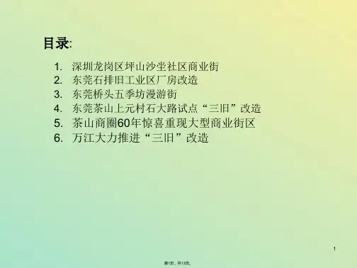 广东东莞旧厂房改造商业街工程实例ppt(与“厂房”有关文档共13张)