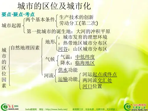 高二地理城市的区位及城市化PPT课件
