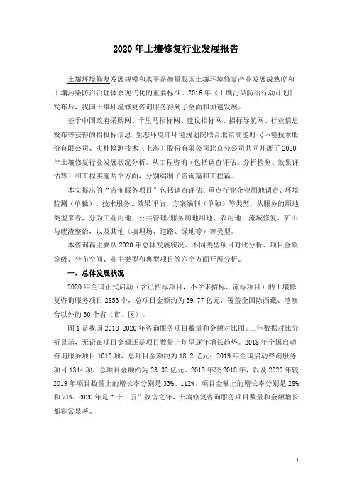2020年土壤修复行业发展报告