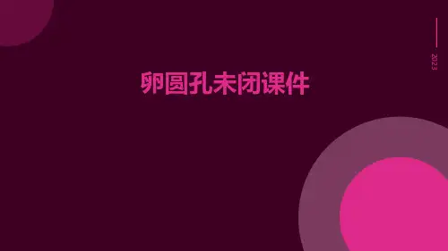 卵圆孔未闭课件