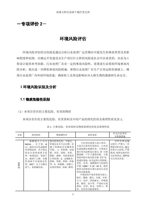 --二氧化氯专项风险评价评价