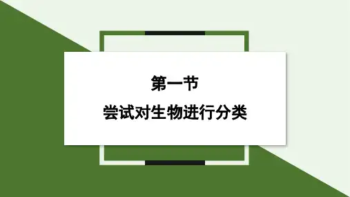 2.4.1 尝试对生物进行分类 课件 (共21张PPT)2024-2025学年生物人教版七年级上册