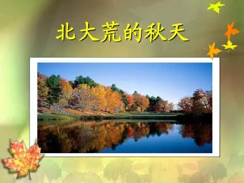 苏教版三年级上册5北大荒的秋天-课件
