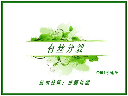 有丝分裂说课以及试讲PPT
