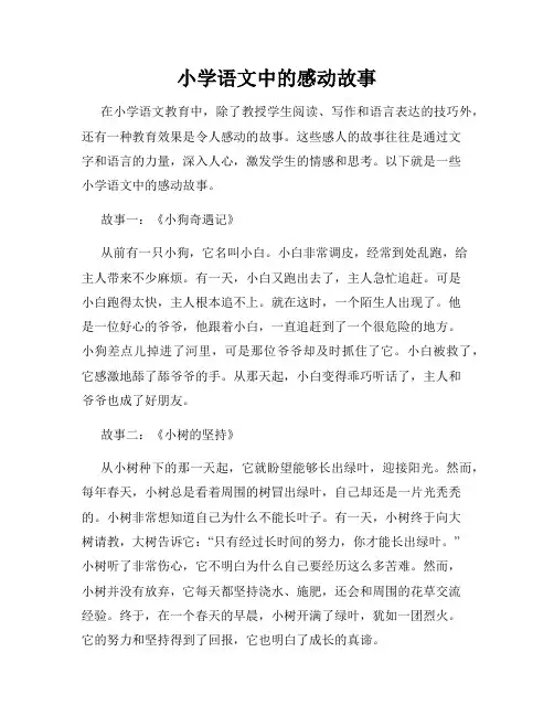 小学语文中的感动故事