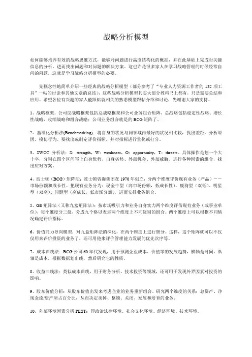 6a战略分析模型