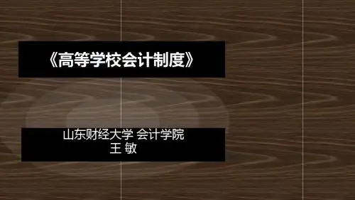 高等学校会计制度