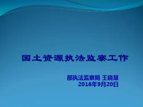 国土资源违法行为查处工作规程
