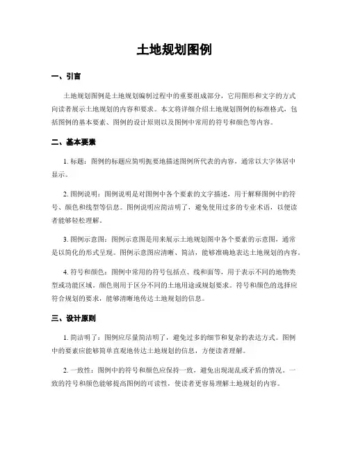 土地规划图例