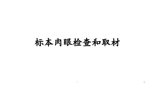 病理标本肉眼检查与取材ppt课件