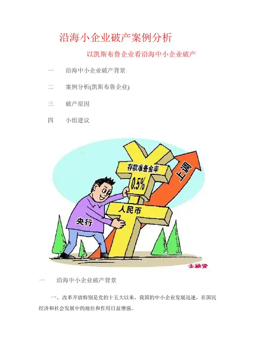 沿海小企业破产案例分析