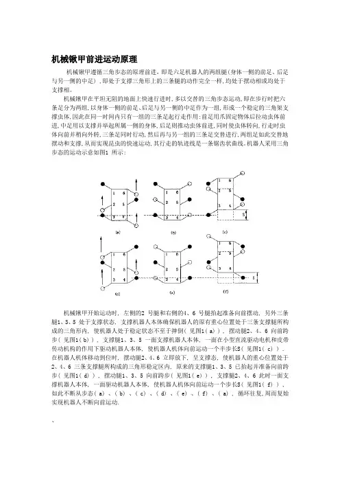 六足运动原理