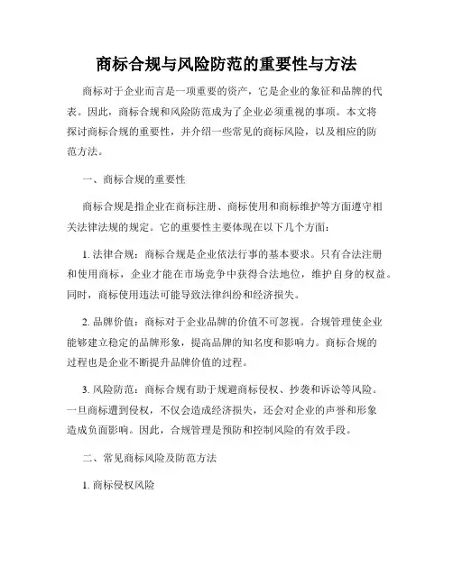 商标合规与风险防范的重要性与方法