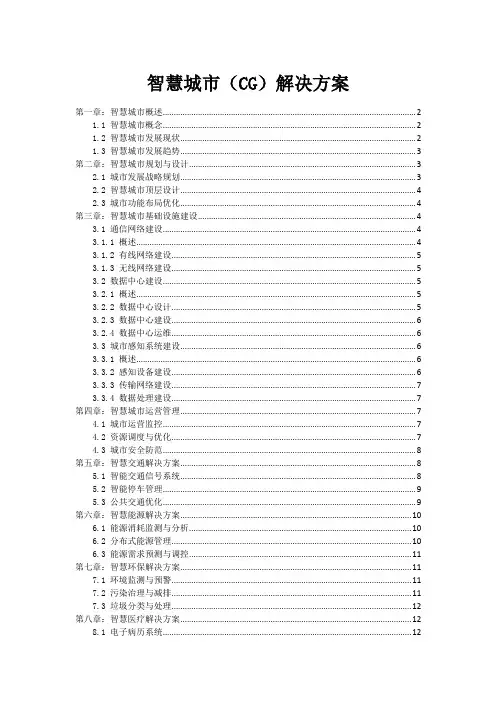 智慧城市(CG)解决方案