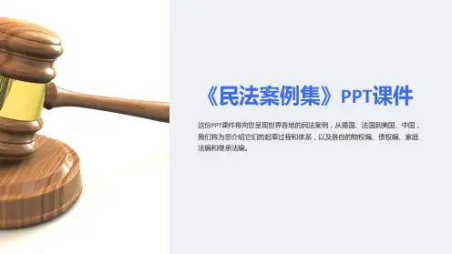《民法案例集》课件