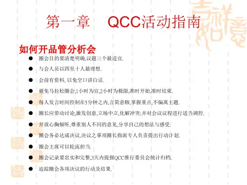 QCC全面品质管理