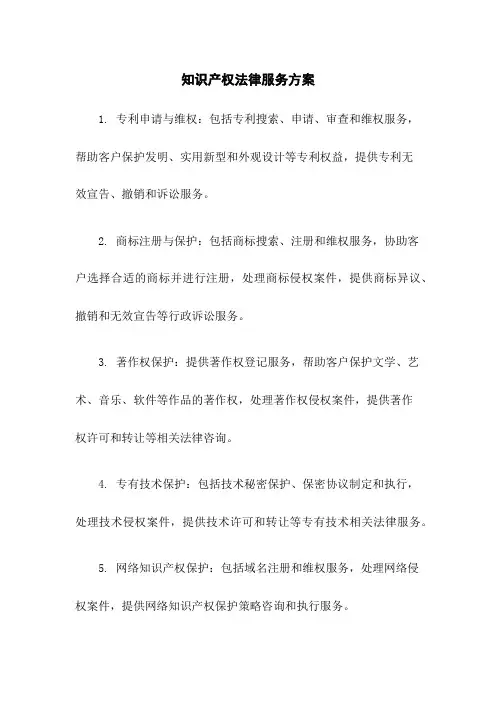 知识产权法律服务方案