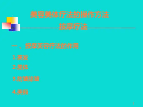 中医按摩美容法PPT课件