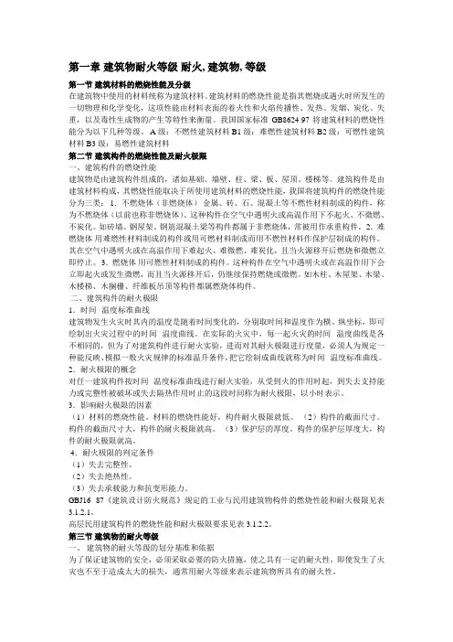建筑物耐火等级