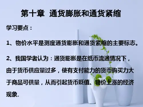 通货膨胀和通货紧缩PPT教学课件