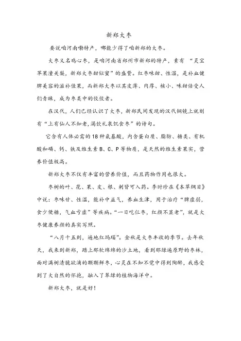 新郑大枣