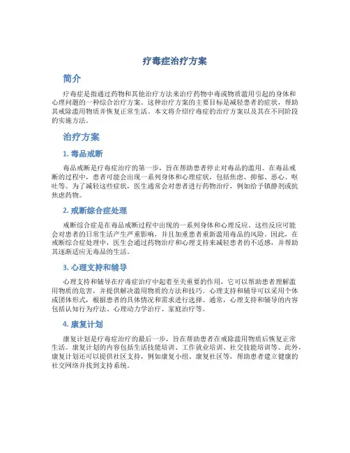 疗毒症治疗方案