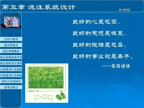10.1浇注系统设计