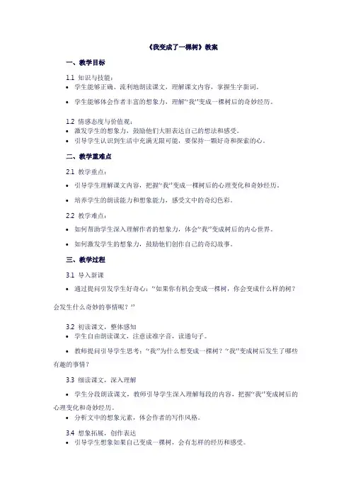 我变成了一棵树