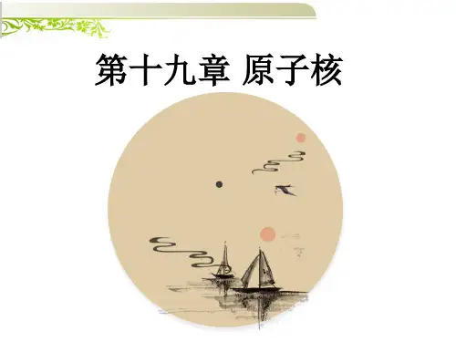 人教版高中物理选修3-5课件： 19.1原子核的组成 (共31张PPT)