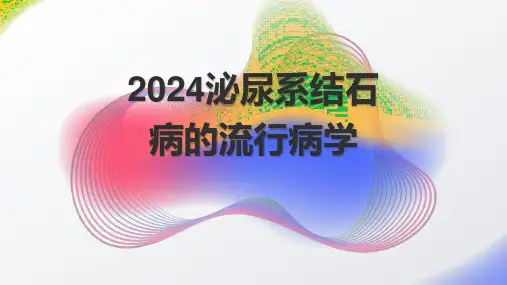 2024泌尿系结石病的流行病学课件