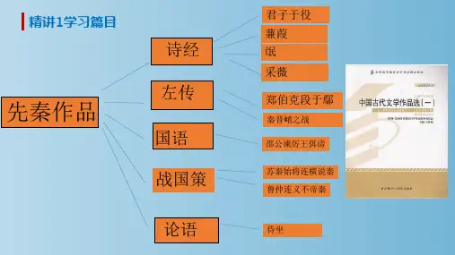 中国古代文学作品选 教学PPT课件