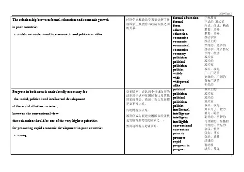 2009年考英语真题text3阅读详解