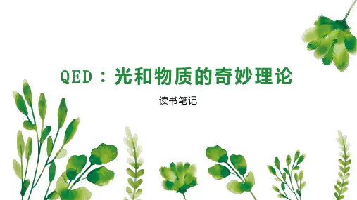 QED 光和物质的奇妙理论