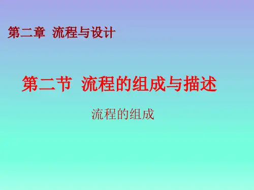 高中通用技术_流程的组成与描述教学课件设计