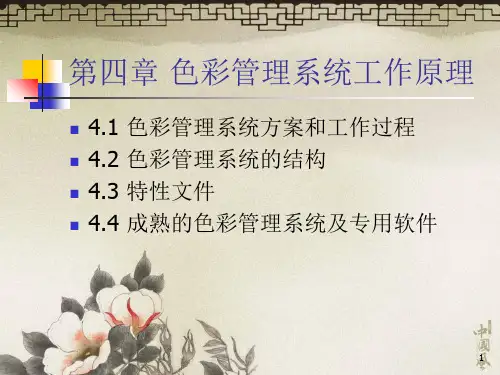 经典：色彩管理第四章色彩管理系统工作原理