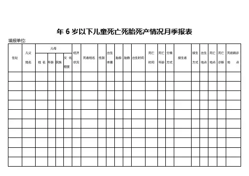 死胎死产表(2张)1