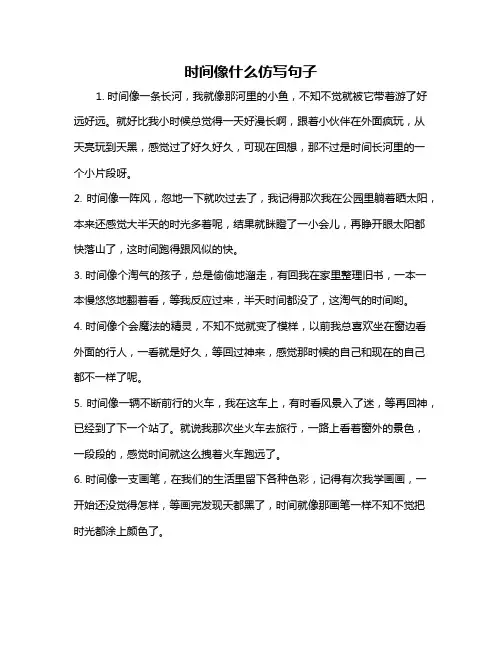 时间像什么仿写句子