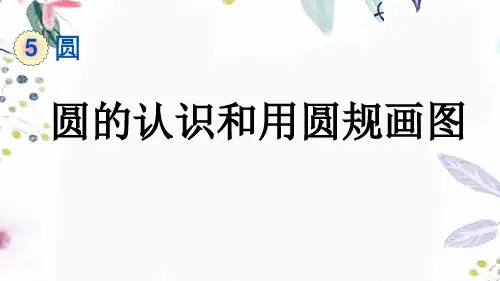 六年级数学人教版(上册)5.1.1圆的认识和用圆规画图