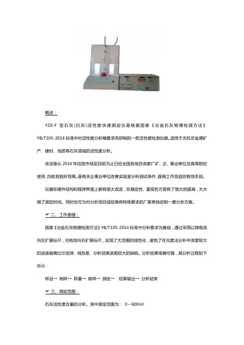 石灰活性度分析仪