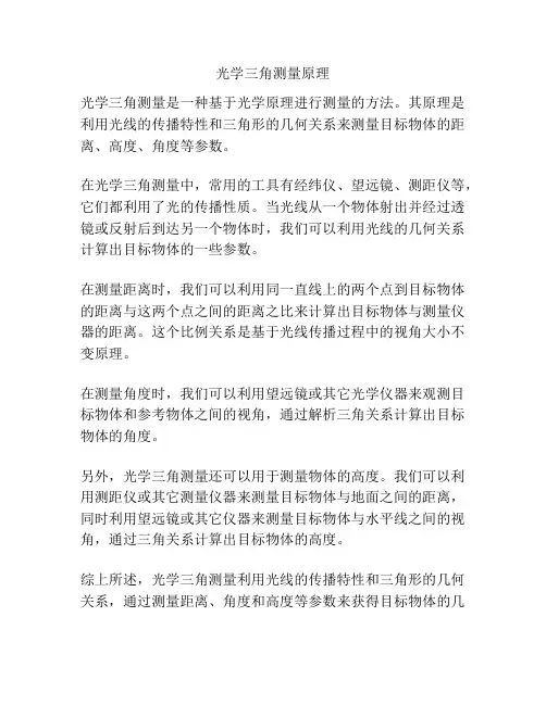 光学三角测量原理