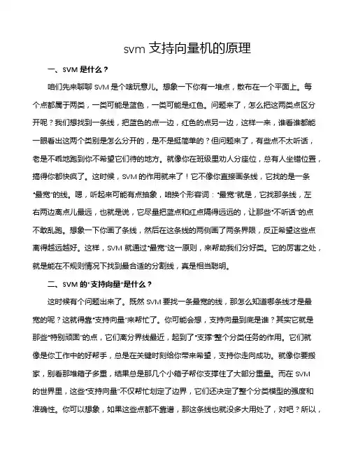 svm支持向量机的原理