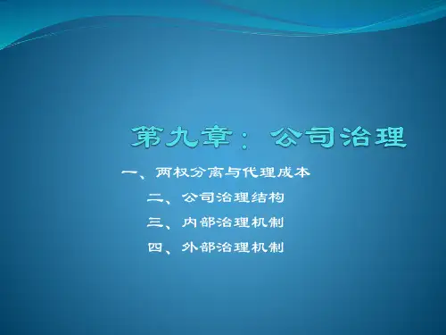 公司治理
